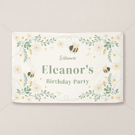 Little Honey Bees Welkom Verjaardagsfeest Banner