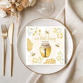 Little Honey Birthday Paper Napkins Servet