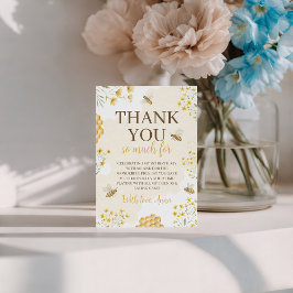 Little Honey Birthday Thank You Card Kaart