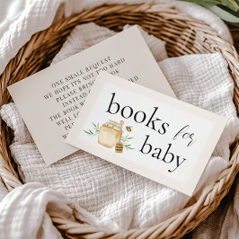 Little Honey Books For Baby Bee Baby Shower Informatiekaartje
