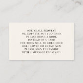 Little Honey Books For Baby Bee Baby Shower Informatiekaartje (Achterkant)