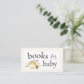 Little Honey Books For Baby Bee Baby Shower Informatiekaartje (Staand voorkant)