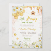 Little Honey Bumblebee Mam to Bee Baby shower Kaart (Voorkant)