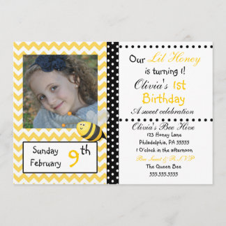 Little Honey Chevron Uitnodiging