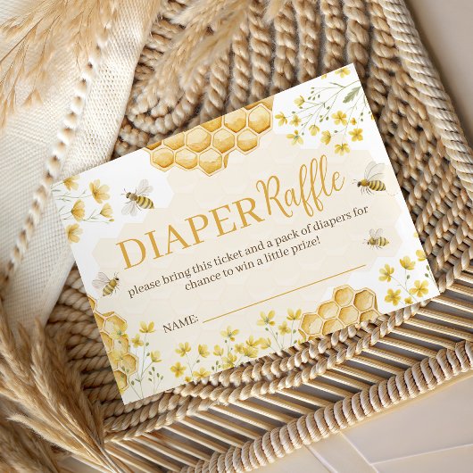 Little Honey Diaper Raffle Insert Informatiekaartje