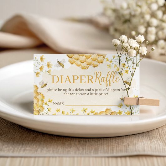 Little Honey Diaper Raffle Insert Informatiekaartje