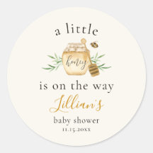 Little Honey Is On The Way Bee Baby Shower Favor