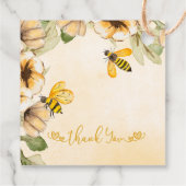 Little Honey is op weg naar het Baby shower van de Bedankjes Labels (Achterkant)