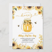 Little Honey krijgt eerste verjaardag Kaart (Voorkant)