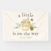 Little Honey On The Way Bee Baby Shower Banner (Horizontaal)