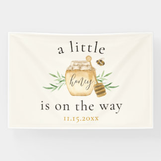Little Honey On The Way Bee Baby Shower Banner