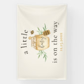 Little Honey On The Way Bee Baby Shower Banner (Verticaal)