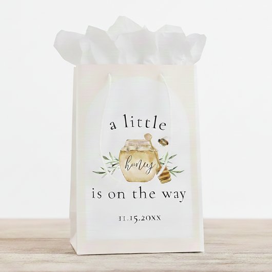 Little Honey On The Way Bee Baby Shower Gift Bag Medium Cadeauzakje