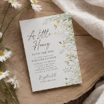 Little Honey on the Way Wildflower Bee Baby shower Kaart<br><div class="desc">Nodig vrienden en familie uit om onderweg een kleintje te vieren met deze baby shower-uitnodiging met bijenthema.</div>