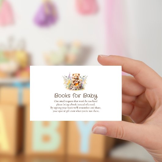 Little Honey op De Weg Boeken voor Baby Insert Informatiekaartje