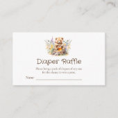 Little Honey op de weg Luier Raffle Tickets Informatiekaartje (Voorkant)