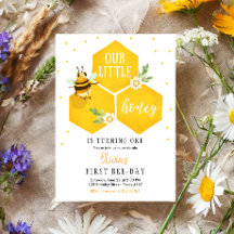 Little Honey Verjaardag Uitnodiging Bijendag Bijen