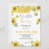 Little Honey verjaardagsfeestje bij uitnodigingen (Voorkant)