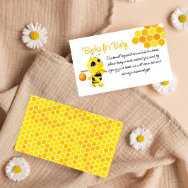 Little honey way bee baby shower boek aanvraag informatiekaartje