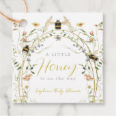 Little Honey Wildflower Bee Baby Shower Bedankjes Labels (Voorkant)