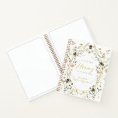 Little Honey Wildflower Bee Baby Shower Guest Book Notitieboek (Binnen)