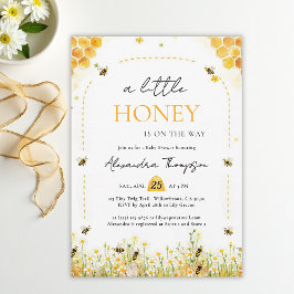 Little Honey Wildflowers Arch Summer Baby Shower Kaart