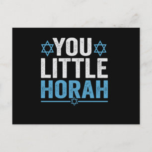 Little Horah Hanukkah Funny Jewish Gezegde Gift Briefkaart
