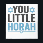 Little Horah Hanukkah Funny Jewish Gezegde Gift Notitieblok<br><div class="desc">chanukah,  menorah,  hanukkah,  dreidel,  jewish,  Chrismukkah,  vakantie,  horah,  kerstmis, </div>