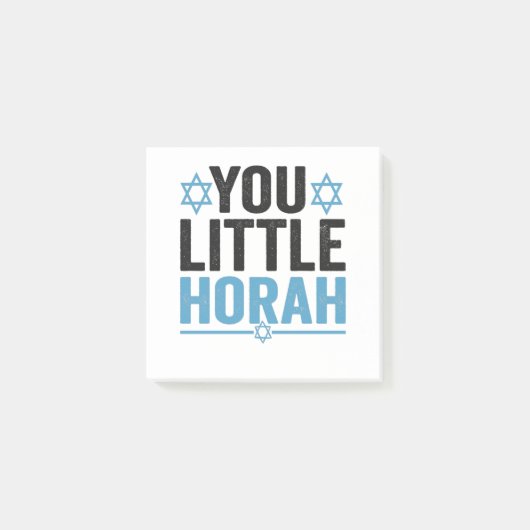 Little Horah Hanukkah Funny Jewish Gezegde Gift Post-it® Notes (Voorkant)