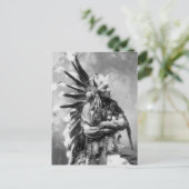 Little Horse, Oglala Sioux, jaren 1890 Briefkaart (Staand voorkant)