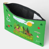 Little horses design for kids etui (Open)