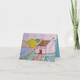 Little House bij het Zee Birthday Kaart