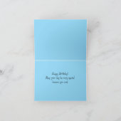 Little House bij het Zee Birthday Kaart (Binnen)