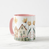 Little Houses Vintage Floral Cottage Mok (Voorkant links)