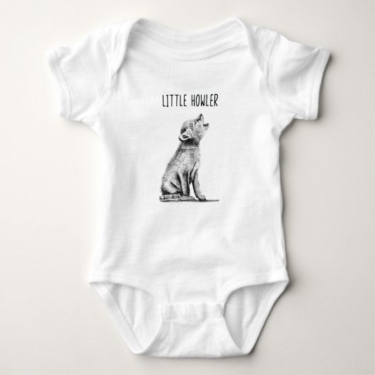 Little Howler Wolf Cub Baby Suit Romper (Voorkant)