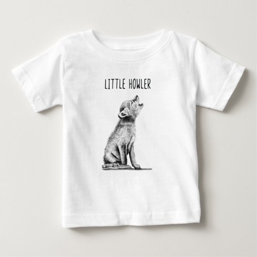 Little Howler Wolf Cub Baby T-Shirt (Voorkant)