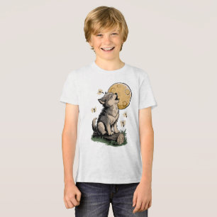 Little Howler - Wolf Cub en de maan Tri-Blend Shirt