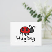 Little Hug Bug Briefkaart (Staand voorkant)