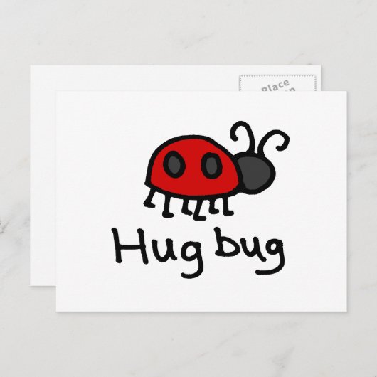 Little Hug Bug Briefkaart (Voorkant / Achterkant)