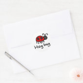 Little Hug Bug Ronde Sticker (Envelop)