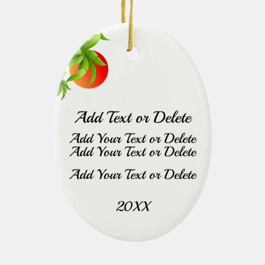 Little Hula Dancer Keramisch Ornament (Achterkant)