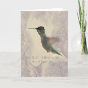 Little Hummingbird Angel Blank Wenskaart Kaart