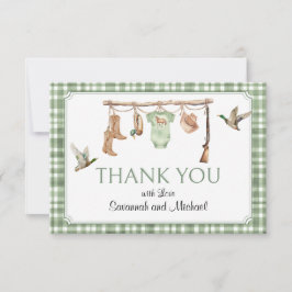 Little Hunter Baby Shower Bedankkaart