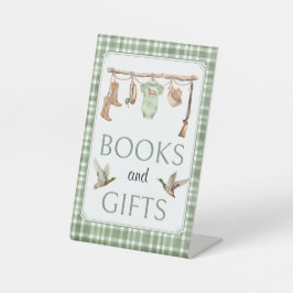 Little hunter Baby Shower Boeken en Cadeaus Bord Reclamebord Met Voetstuk