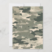 Little Hunter Baby Shower Invitation Kaart (Achterkant)