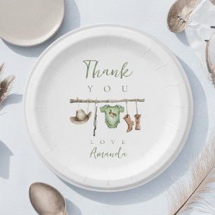 Little Hunter-Baby shower Papieren Bordje