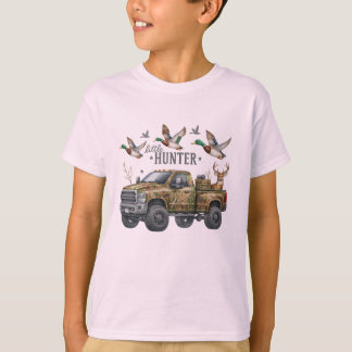 Little Hunter Camo Truck – Eenden, Herten & Outdoo T-shirt