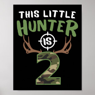 Little Hunter is 2 verjaardagsjongens 2e verjaarda Poster