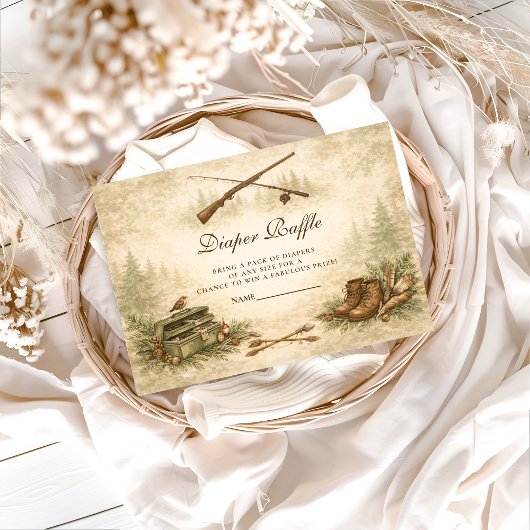 Little Hunter Woodland Adventure Diapper Raffle Informatiekaartje