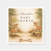Little Hunter Woodland Deer Baby Shower Servet (Voorkant)